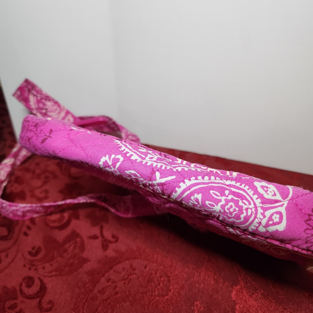 VERA BRADLEY CROSSBODY “STAMPED PAISLEY”PINK Bag - Picture 4 of 6